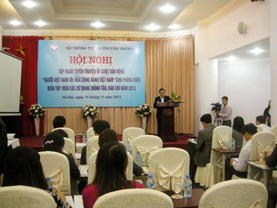 Đẩy mạnh hơn nữa Cuộc vận động “Người Việt Nam ưu tiên dùng hàng Việt Nam”